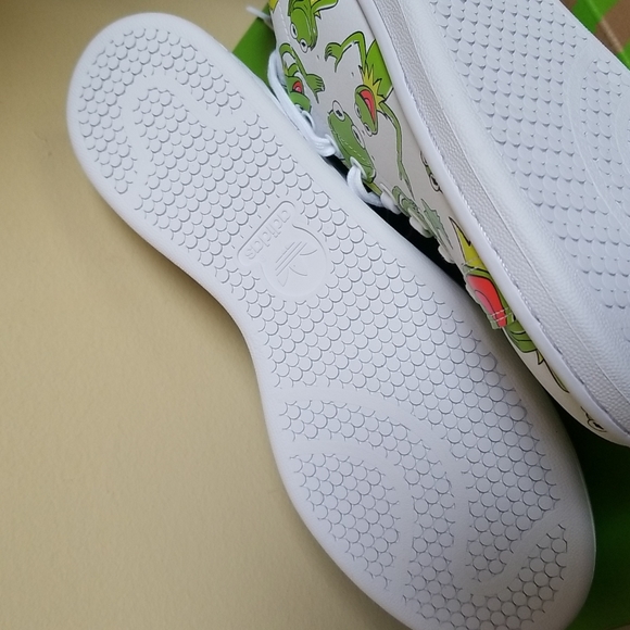 NWT Adidas Stan Smith Kermit The Frog - SZ 9 - Picture 9 of 13